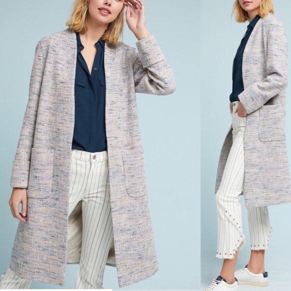 Anthropologie Jackets & Blazers - Helene Berman London Tweed Coat